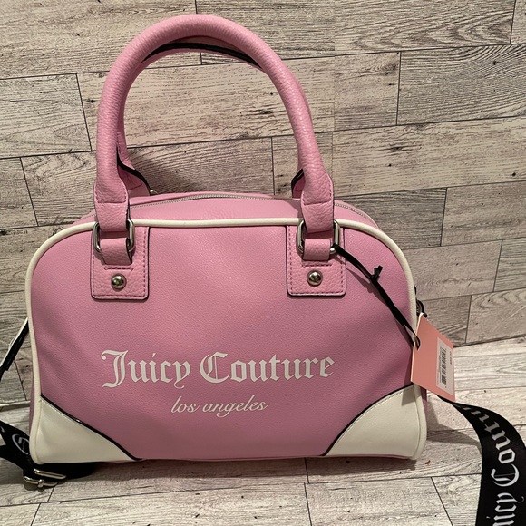 Juicy Couture Fondant Pink Fashionista Sports Bowler Bag w/ Zip around wallet - Picture 7 of 12